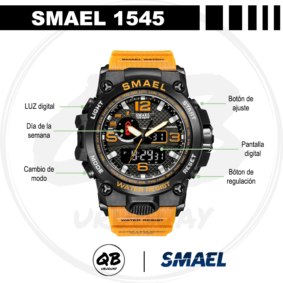 Reloj SMAEL 1545 Naranja